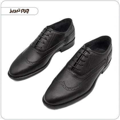کفش مجلسی مردانه چرم مدل NB510