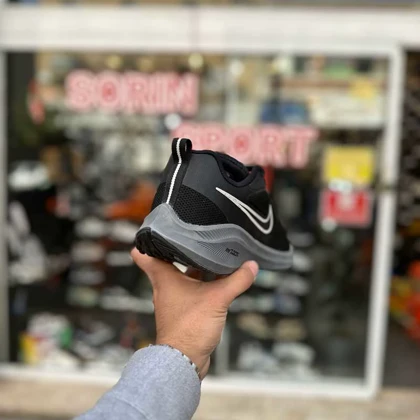 کتانی نایک زوم مشکی طوسی کد 757