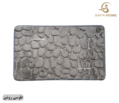 پادری مخمل طرح سنگ 45*75 سانتی متر