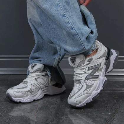 کتانی زنانه اسپرت مدل نیوبالانس 9060 new balance رنگ سفید