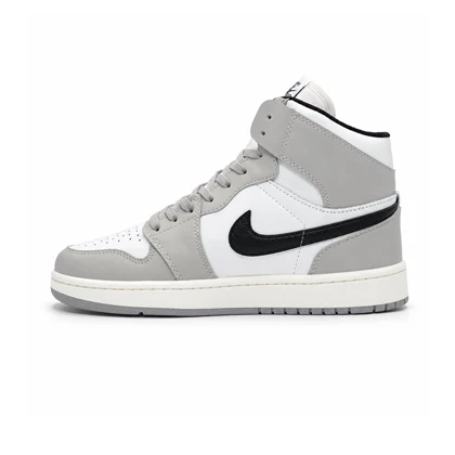 کفش و کتانی مردانه ساق‌دار مدل NIKE JORDAN 1 رنگ سفید مشکی کد 2254