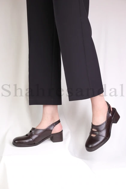 کفش پرسنلی پاشنه‌دار زنانه آذین کد 1332