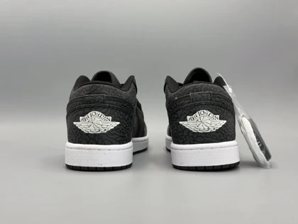 کتانی نایکی جردن1 لو بلک الفنت/Nike Air Joradan1 low Black Elephant