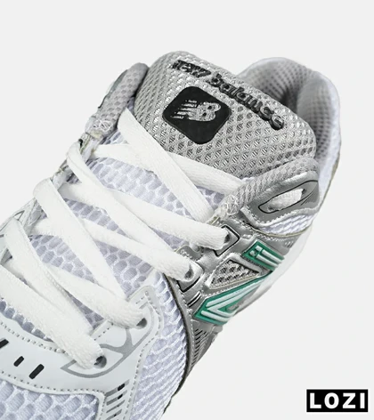 کفش کتانی بزرگ پا سفید طوسی سبز New Balance 860 v02 مدل 8364