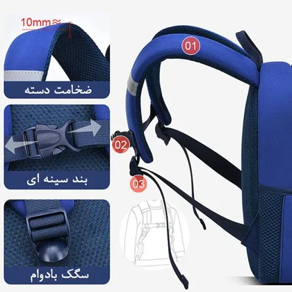 کیف بچه گانه مهدکودک هواپیما اورجینال زد ام بی بی ZM BABY 605
