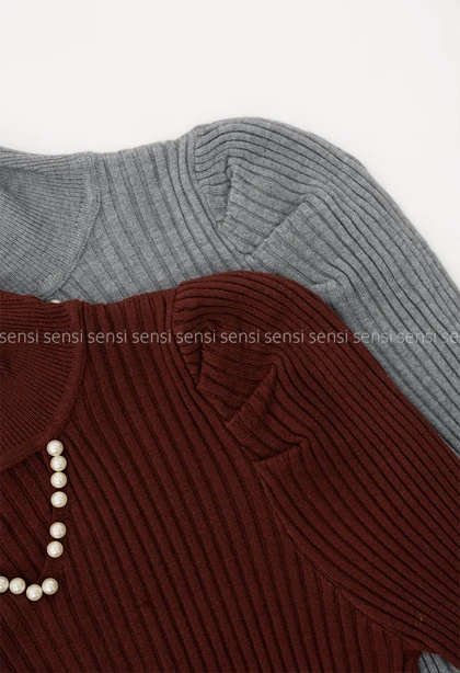 بلوز بافت یقه مرواریدی کد1004712