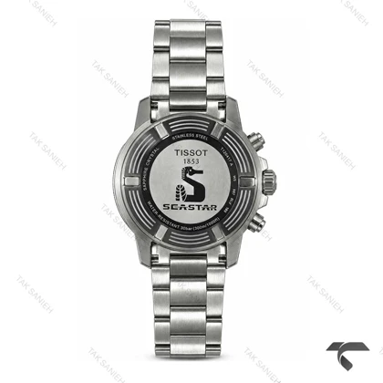 ساعت تیسوت Seastar مردانه کورنوگراف استیل صفحه سرمه ای Tissot-10661-G