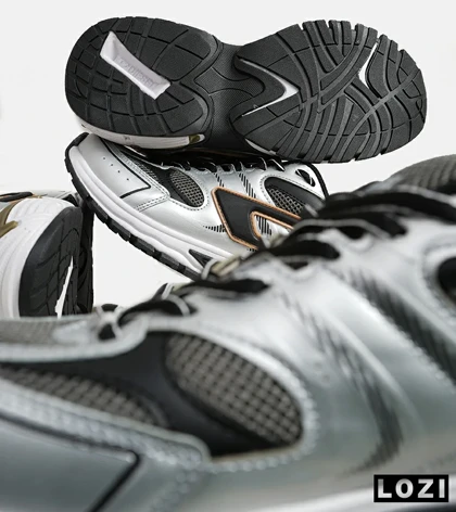 کفش کتانی مردانه نقره ای خاکستری مشکی DIESEL S-SERENDIPITY SPORT مدل 5815