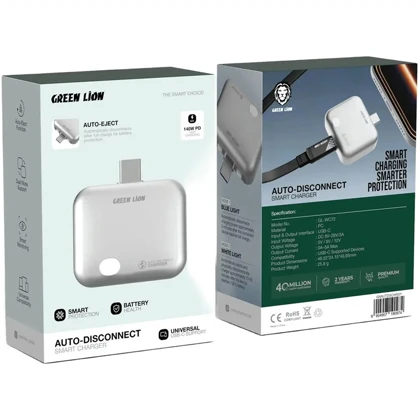 قطع کن هوشمند شارژ گرین لاین Green Lion مدل GNAUTDISCHRGY توان 140 وات