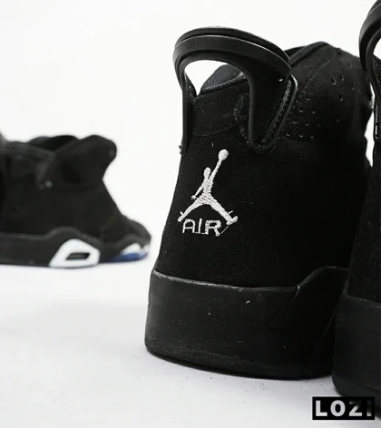 کفش کتانی ساق‌دار مردانه مشکی Nike air jordan 6