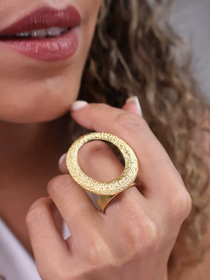 انگشتر زنانه دایره ورشو (عثمانی) کد R4103