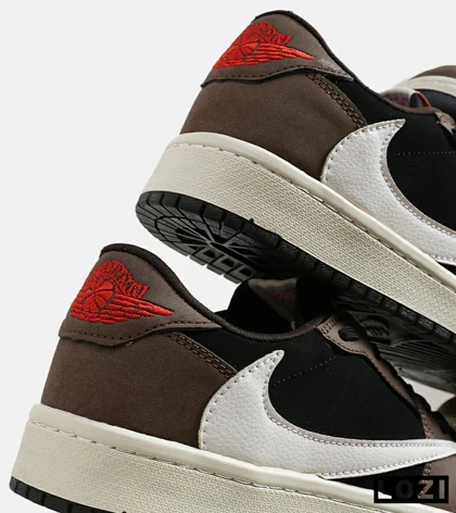 کفش کتانی مردانه قهوه ای مشکی نایک NIKE travis scott