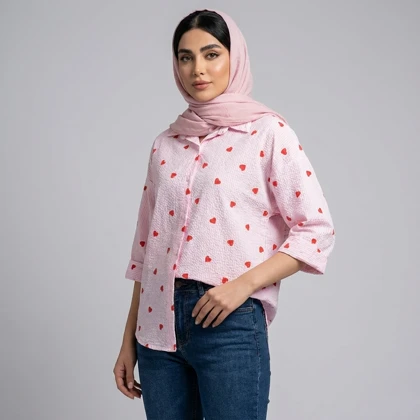 شومیز زنانه قلبی