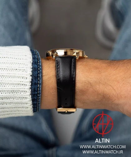 ساعت مچی اتوماتیک دنیل ولینگتون (Daniel Wellington) مدل DW00100757 (کالکشن آیکونیک، موتور ژاپنی، صفحه سبز، بند چرم مشکی)
