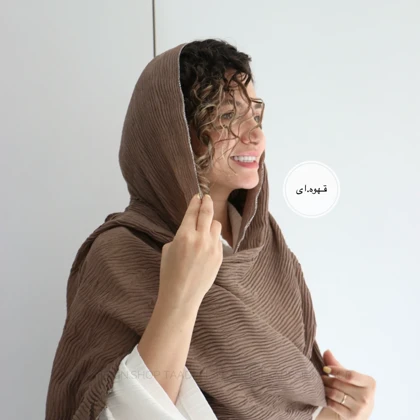 شال پلیسه لمه دوزی مدل ریحون
