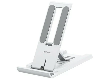 هولدر رومیزی گوشی‌موبایل و تبلت قابل حمل یوسامز Usams US-ZJ070 Spring Folding Desktop Tablet/Phone