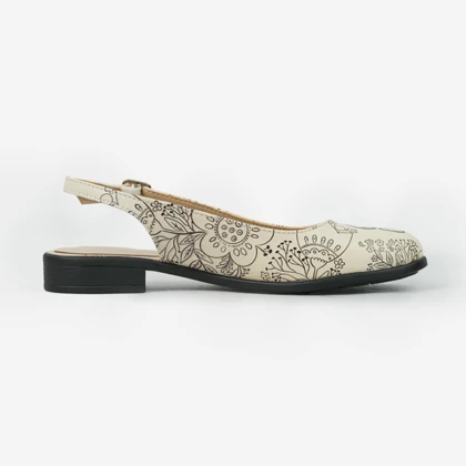 کفش تخت عروسکی زنانه طرح Good vibe