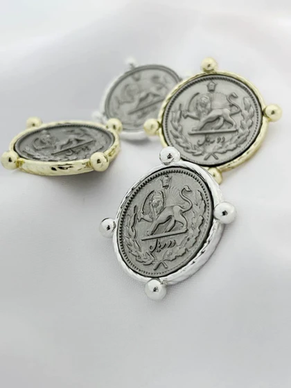 گوشواره سکه دو ریالی