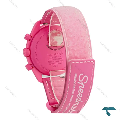 ساعت امگا سواچ ماموریت به ماه صورتی طرح جدید Omega-7949-U