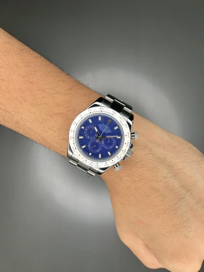 ساعت مچی رولکس دیتونا سیلور صفحه سرمه ای Rolex Daytona