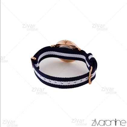 ساعت دنیل ولینگتون زنانه قاب رزگلد صفحه سفید بند سفید سرمه ای 104976