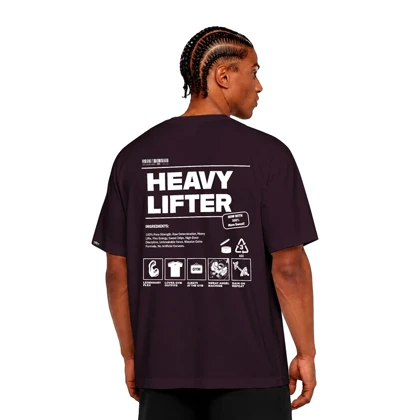 تیشرت مردانه زنانه اورسایز نخی 1991 HEAVY LIFTER مدل TS19108
