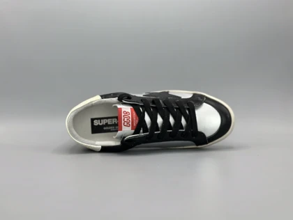 کتانی گلدن گوس ال تی دی چرم نقره مشکی کرم/Golden Goose Limited Edition