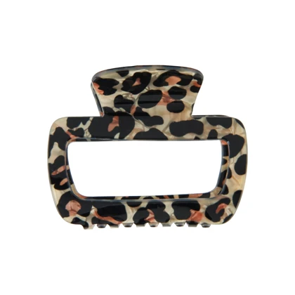 کلیپس زنانه مدل مکعبی پلنگی