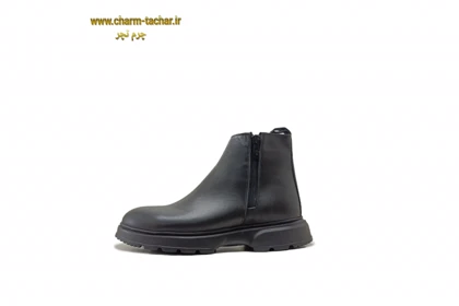 نیم بوت مردانه دوزیپ مدل لوفر چرم طبیعیsi169