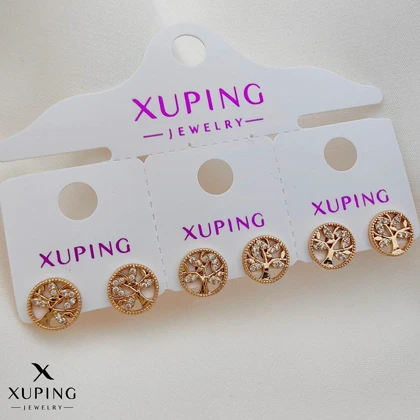 گوشواره ژوپینگ طرح درخت زندگی