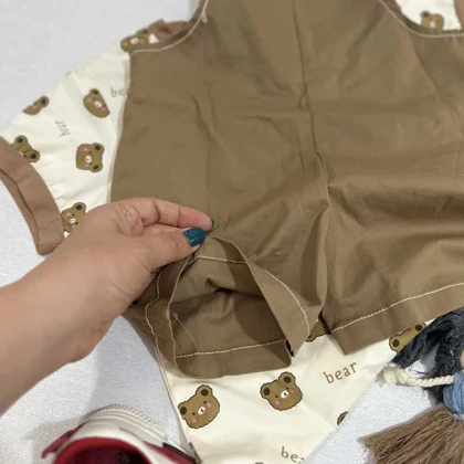 ست تیشرت وبیلرشلوارک پسرانه خرسی (لباس خارجی بچگانه)