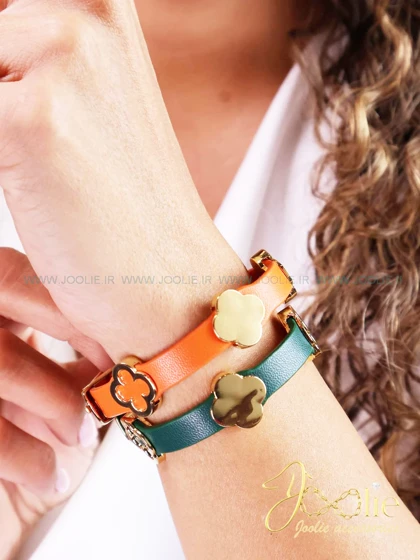 دستبند چرمی زنانه ون کلیف کدB2123