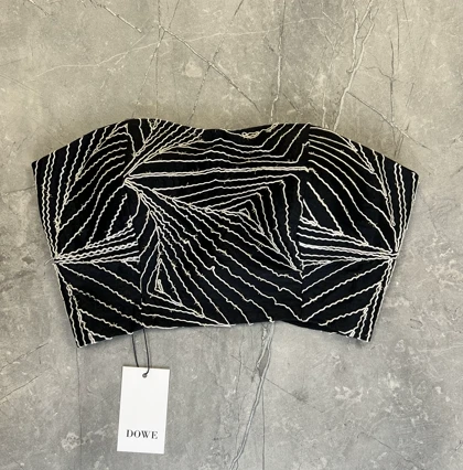 کراپ Black satin