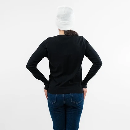 پلیور بافت اسلیم فیت یقه هفت زنانه - 71251350