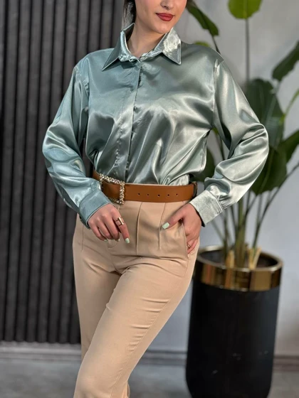 شومیز ساتن سلنا کد 1519