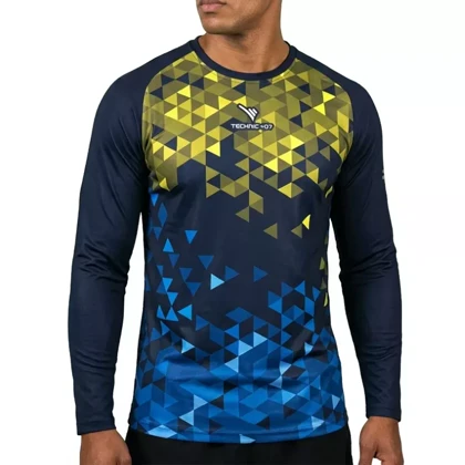 تیشرت ورزشی گلری مردانه تکنیک پلاس 07 مدل GO-114