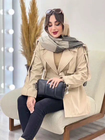 بارانی کمر پاگن ژیله دار
