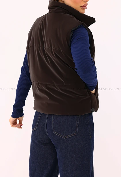 پافر آستر دار زنانه کوتاه سیلیکونی یقه 9سانت کد1006675