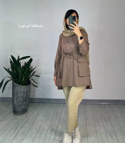 مانتو دکمه دار پاردیس(ایراد دار)