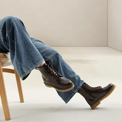 نیم بوت دکتر مارتینز_قهوه ای کد2183