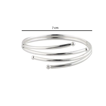 بنگل زنانه فشن آبکاری نقره