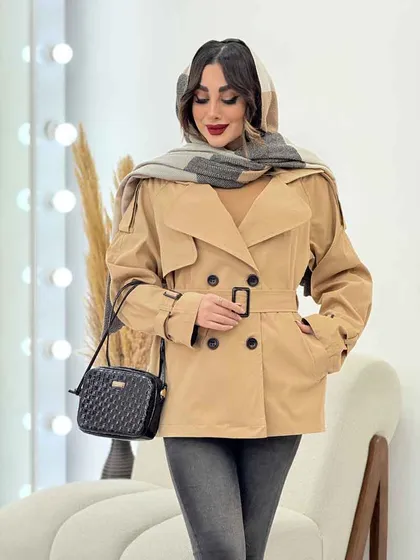بارانی چهاردکمه صدف