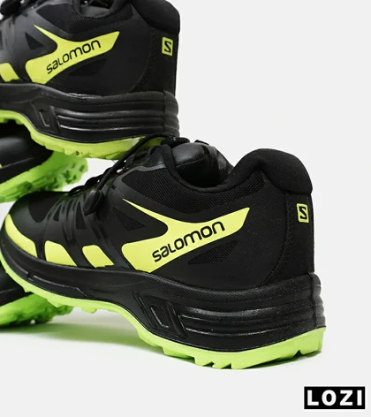 کفش کتانی کوهنوردی مشکی سبز زنانه و مردانه Salomon wings pro 2