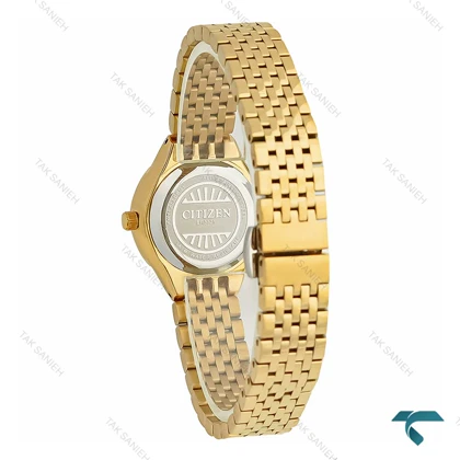 ساعت مچی زنانه سیتیزن طلایی صفحه مشکی Citizen-8198-L