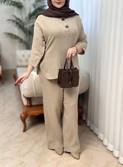 ست دبل فیس جلو دکمه 3242