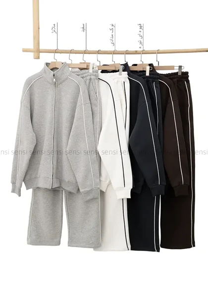 ست مردانه سویشرت شلوار گرم دارکد20000045