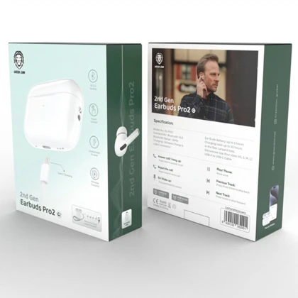 هندزفری بلوتوثی گرین لاین Green Lion مدل GNTWSPRO2GWH بلوتوث 5.3