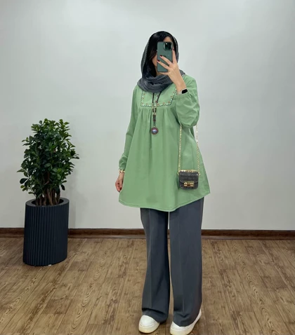 مانتو گلدوزی گیسو 4