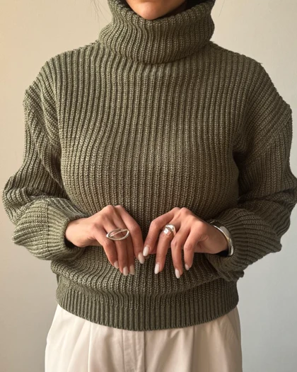 کراپ بافت یقه اسکی  کد 1500151