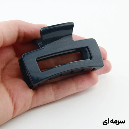 کلیپس دخترانه مدل مستطیل ساده دو رنگ کوچک